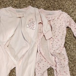 2 piece footie pajamas